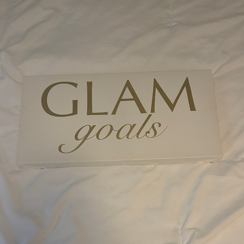 GLAM goals Decorative Box - White and Gold